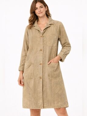 Wilfred Free ($200) Beige Utility Jacket Button Front Aritzia